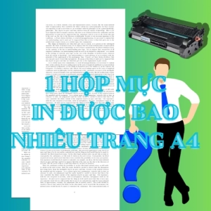 Một hộp mực in được bao nhiêu trang a4