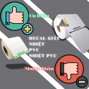 So sánh ưu nhược điểm giữa các loại decal in mã vạch