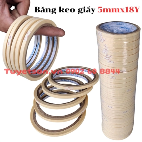 Băng keo giấy 5mmx18Y