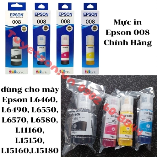 Mực in Epson 008 Ch&iacute;nh H&atilde;ng