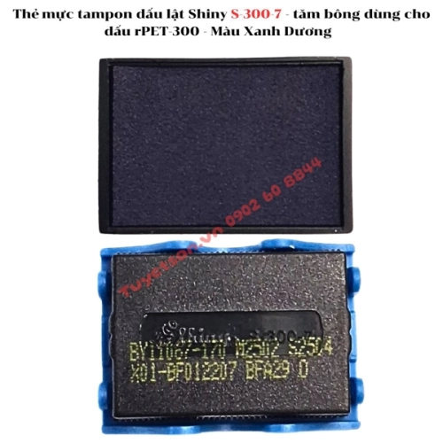 Thẻ mực tampon dấu lật Shiny S-300-7 - tăm bông dùng cho dấu rPET-300